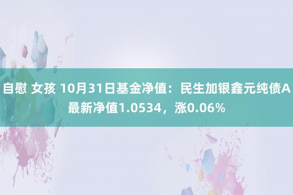 自慰 女孩 10月31日基金净值：民生加银鑫元纯债A最新净值1.0534，涨0.06%