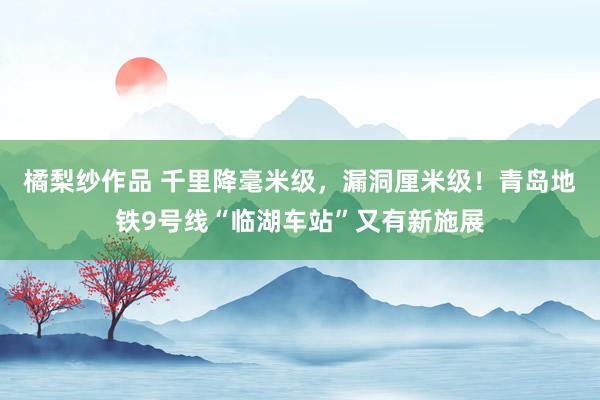 橘梨纱作品 千里降毫米级，漏洞厘米级！青岛地铁9号线“临湖车站”又有新施展