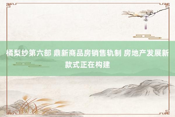 橘梨纱第六部 鼎新商品房销售轨制 房地产发展新款式正在构建