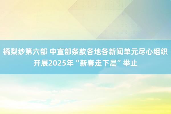 橘梨纱第六部 中宣部条款各地各新闻单元尽心组织开展2025年“新春走下层”举止