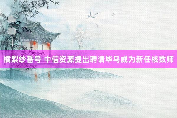 橘梨纱番号 中信资源提出聘请毕马威为新任核数师